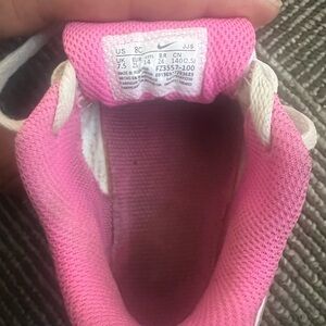 Nike Pink and White Sneakers Vibrant Design